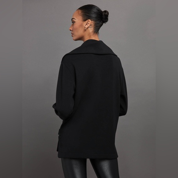 Varley Adair Zip Through Jacket Double Soft Size Large Black - Picture 2 of 13